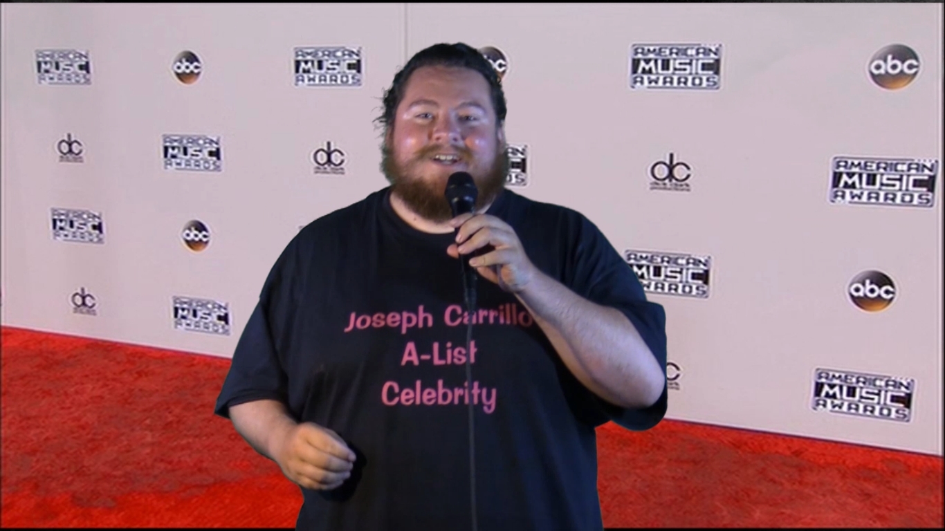 Joseph Carrillo On The Red Carpet at the Music Awards
