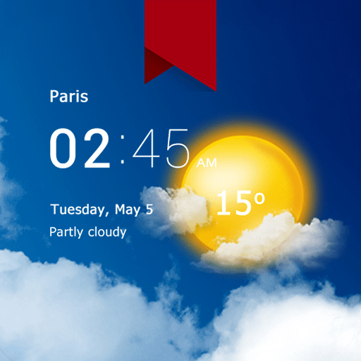 Transparent Clock And Weather V9.07.1