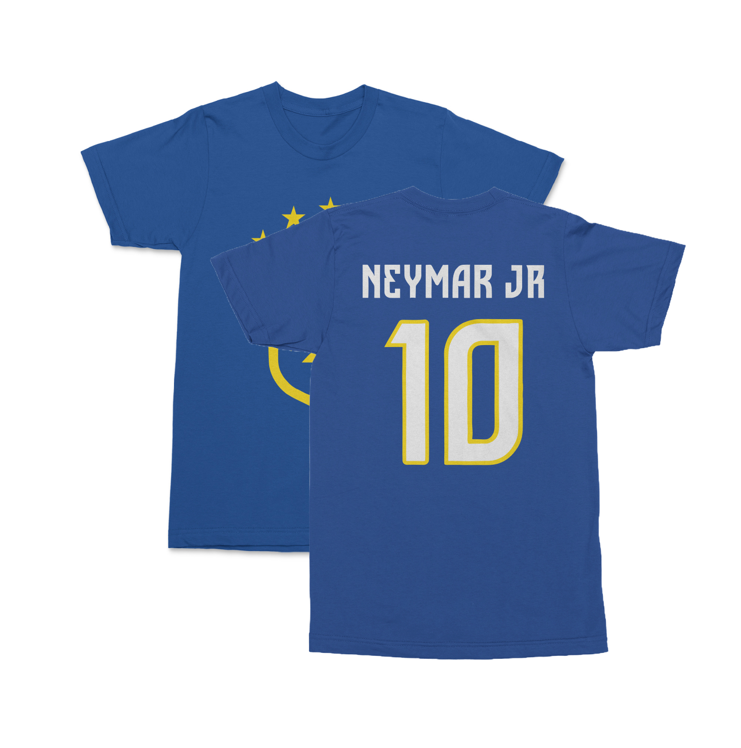 Brazil Neymar Jr 10 Soccer Inspired Jersey Style Unisex T-Shirt