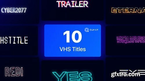 Videohive VHS Titles Vol. 02 44762649 Videohive VHS Titles Vol. 02 44762649
