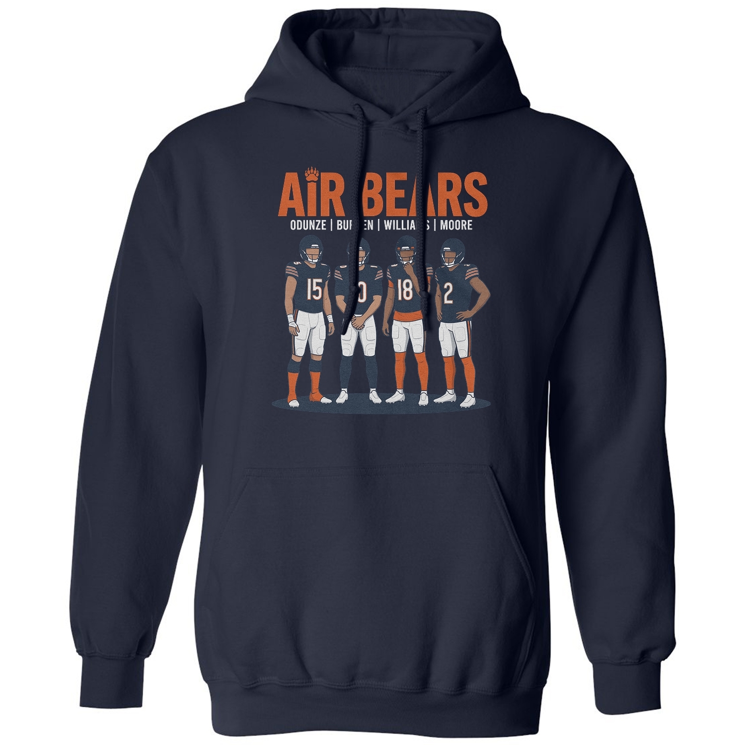 Air Bear-Inspired Graphic - Chicago Tribute Unisex Hooded