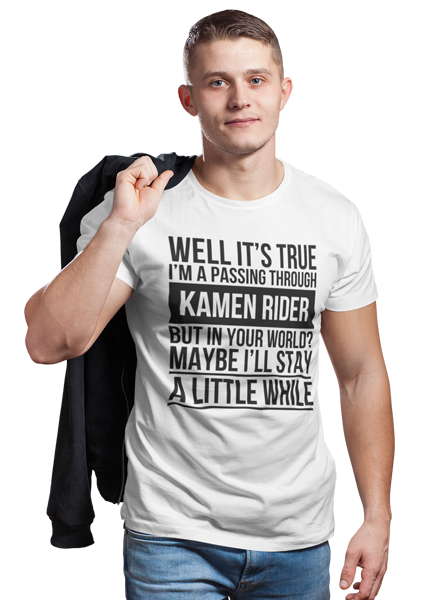 kaos kamen rider decade quote passing through kamen rider