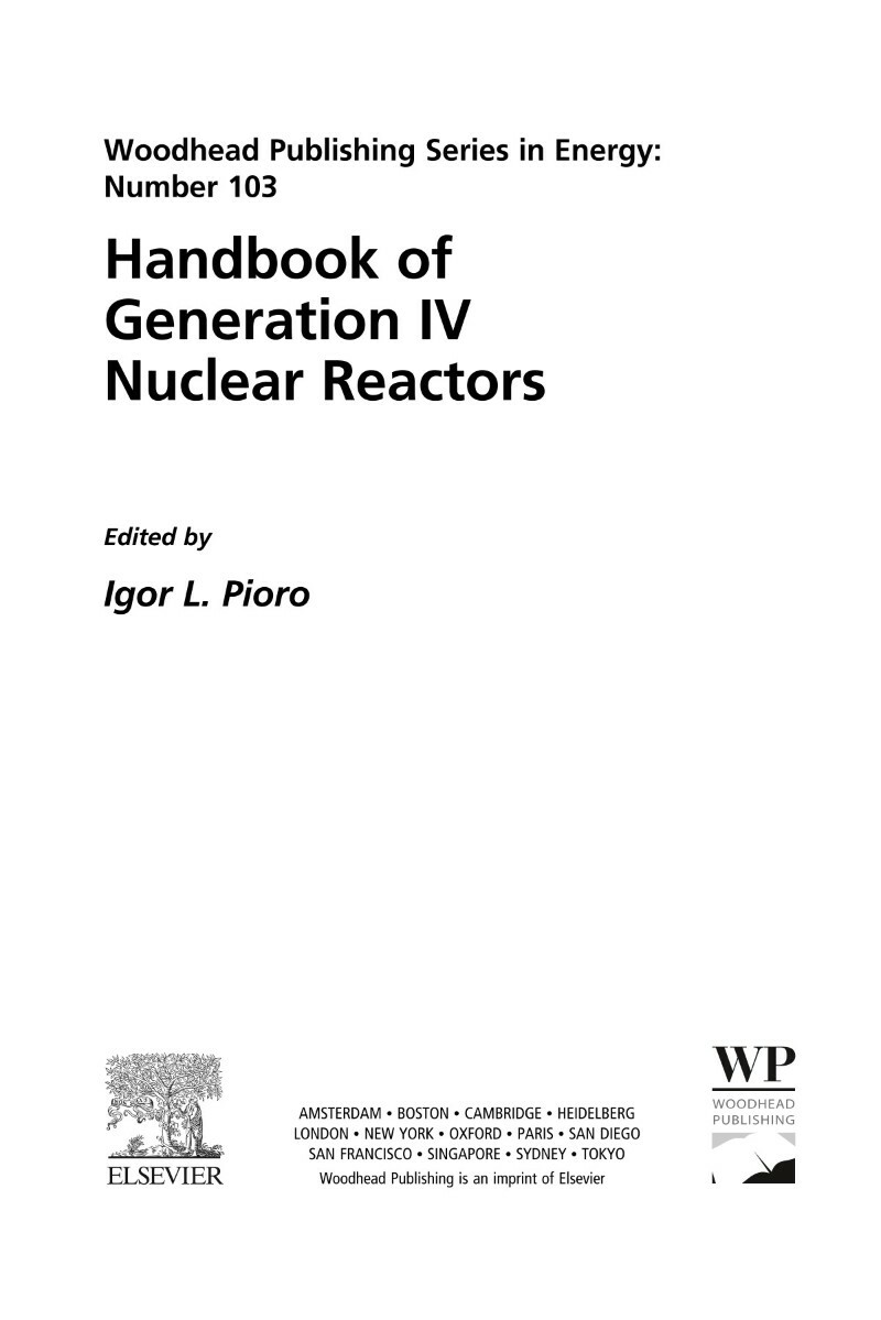 Handbook Of Generation IV Nuclear Reactors (4@) Handbook Of Generation IV Nuclear Reactors (4@)