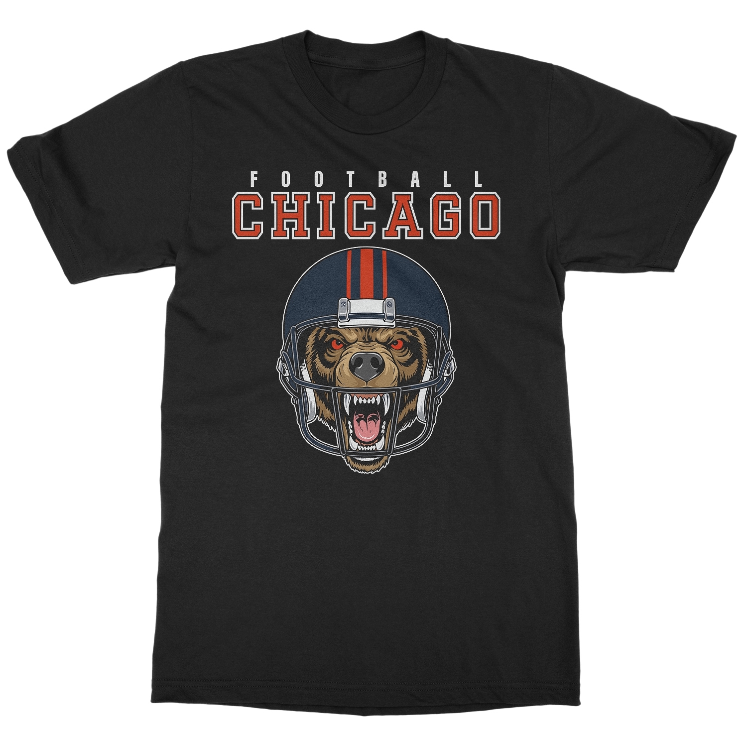 Chicago Inspired Mascot Portrait – Fans Tribute Style Unisex T-Shirt