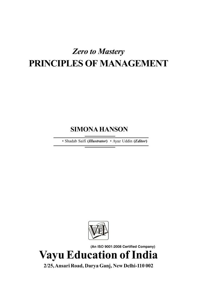 Zero To Mastery In Principles Of Management Zero To Mastery In Principles Of Management