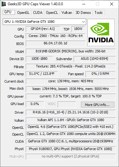 GPU Caps Viewer 1.64.3.0 – (15 MB) GPU Caps Viewer 1.64.3.0 – (15 MB)