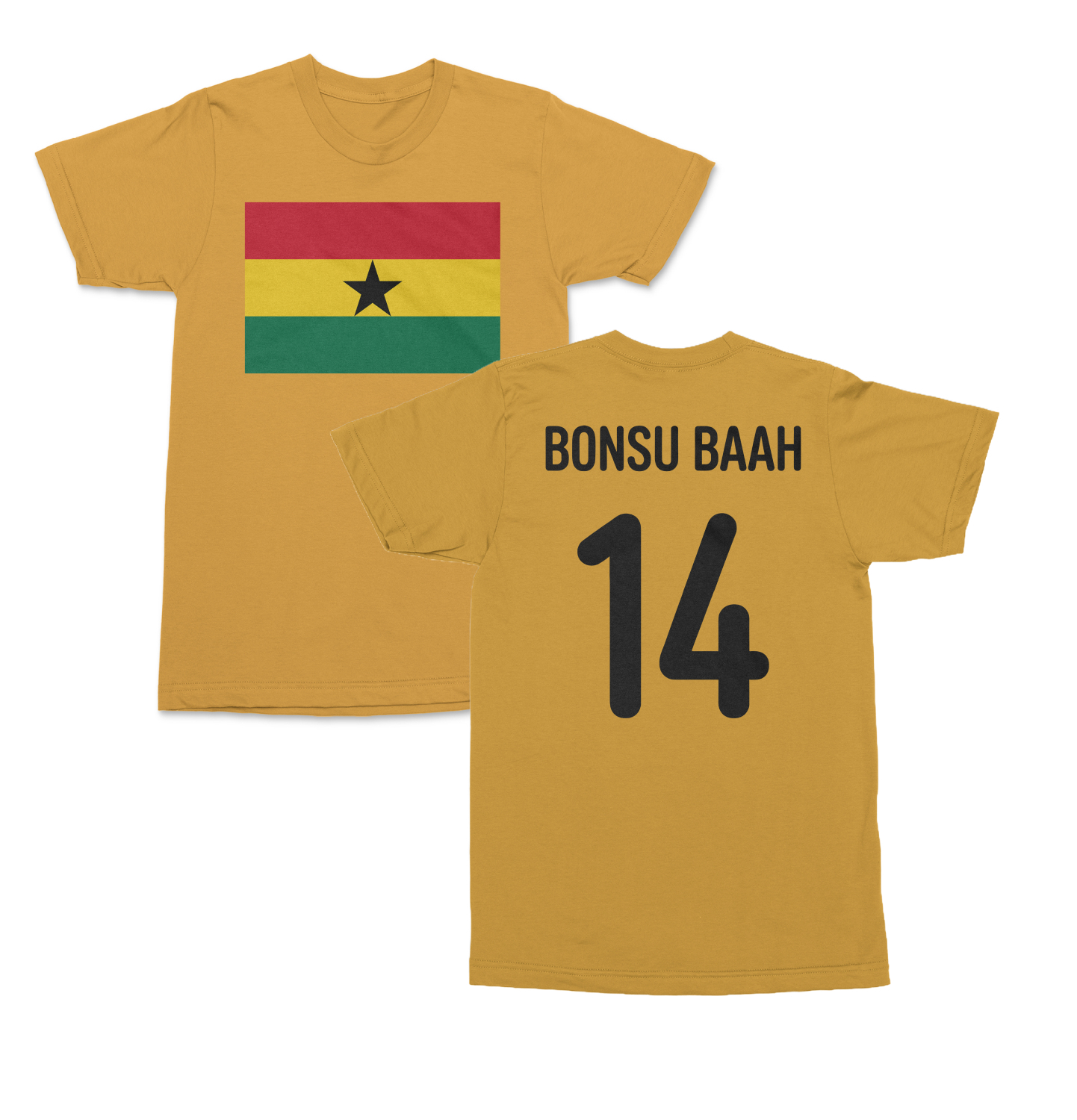 Ghana Pride Bonsu Baah 14 Two-Sided Jersey Style Unisex T-Shirt