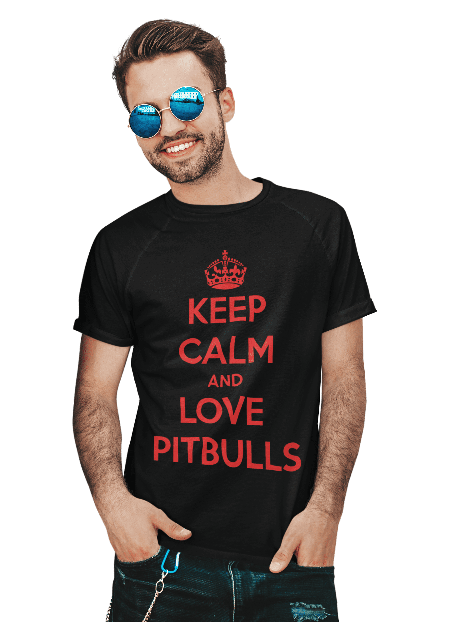 kaos keep calm and love pitbulls