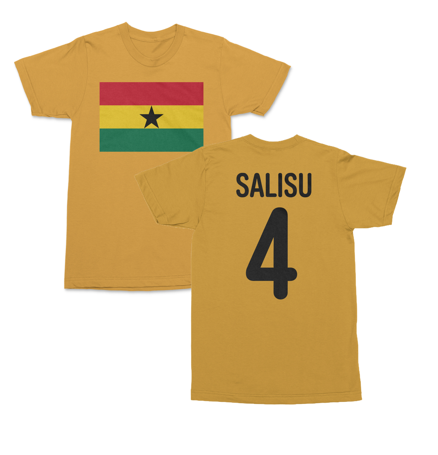 Ghana Pride Salisu 4 Two-Sided Jersey Style Unisex T-Shirt