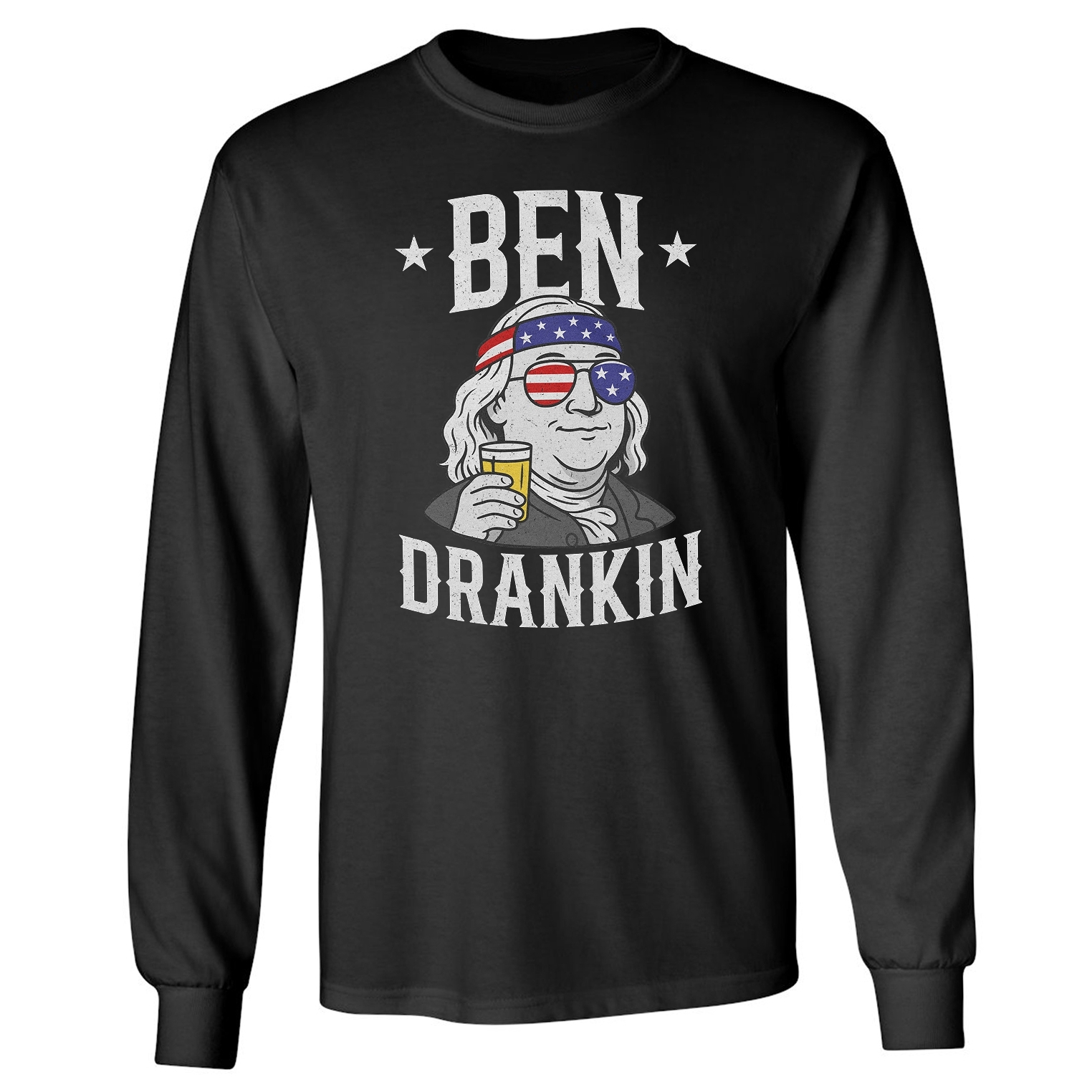 Ben Drankin – Funny Franklin 4th of July Beer Long Sleeve Tshirt