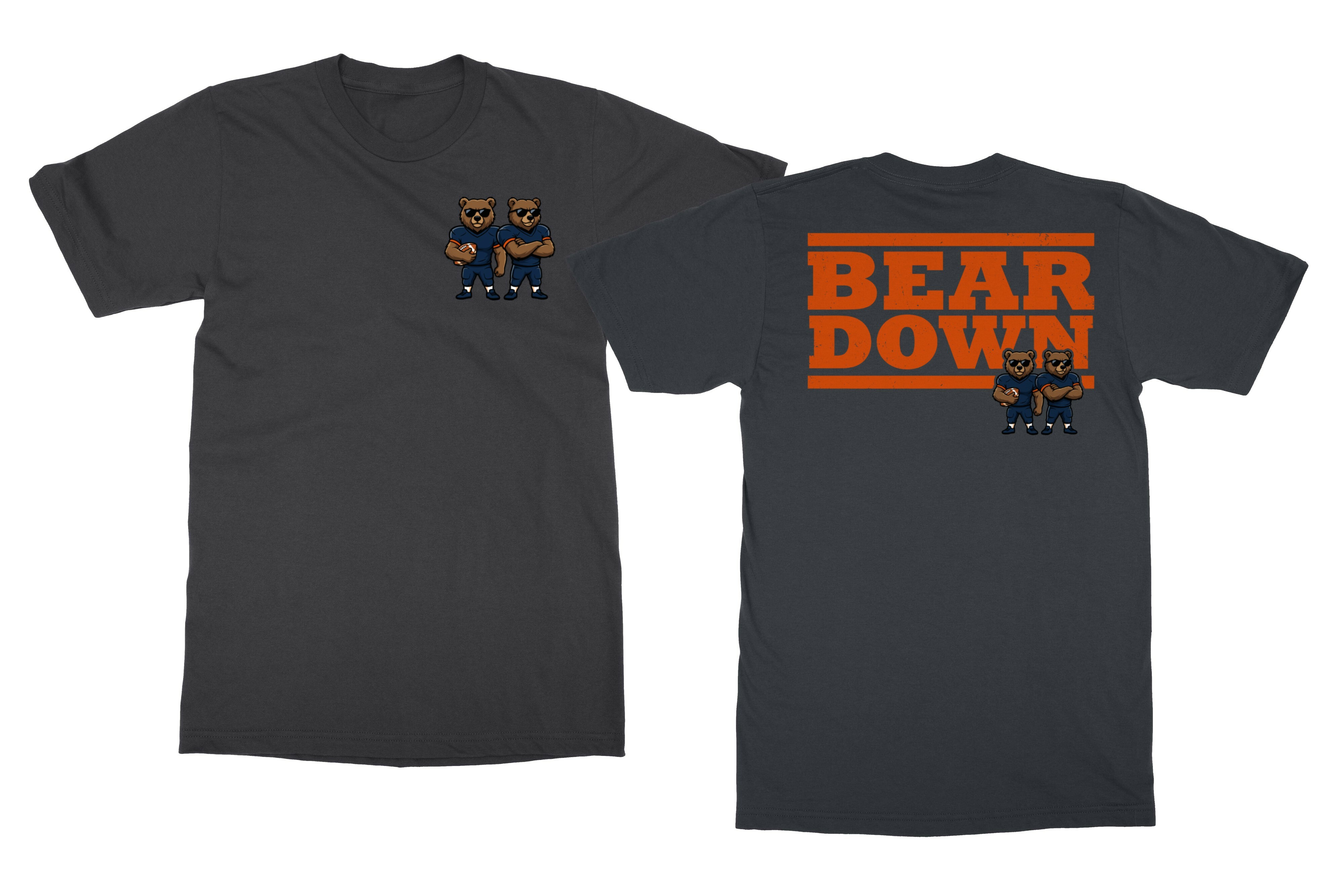 Bear Inspired Design – Chicago Fans Tribute 2 Sided Unisex T-Shirt
