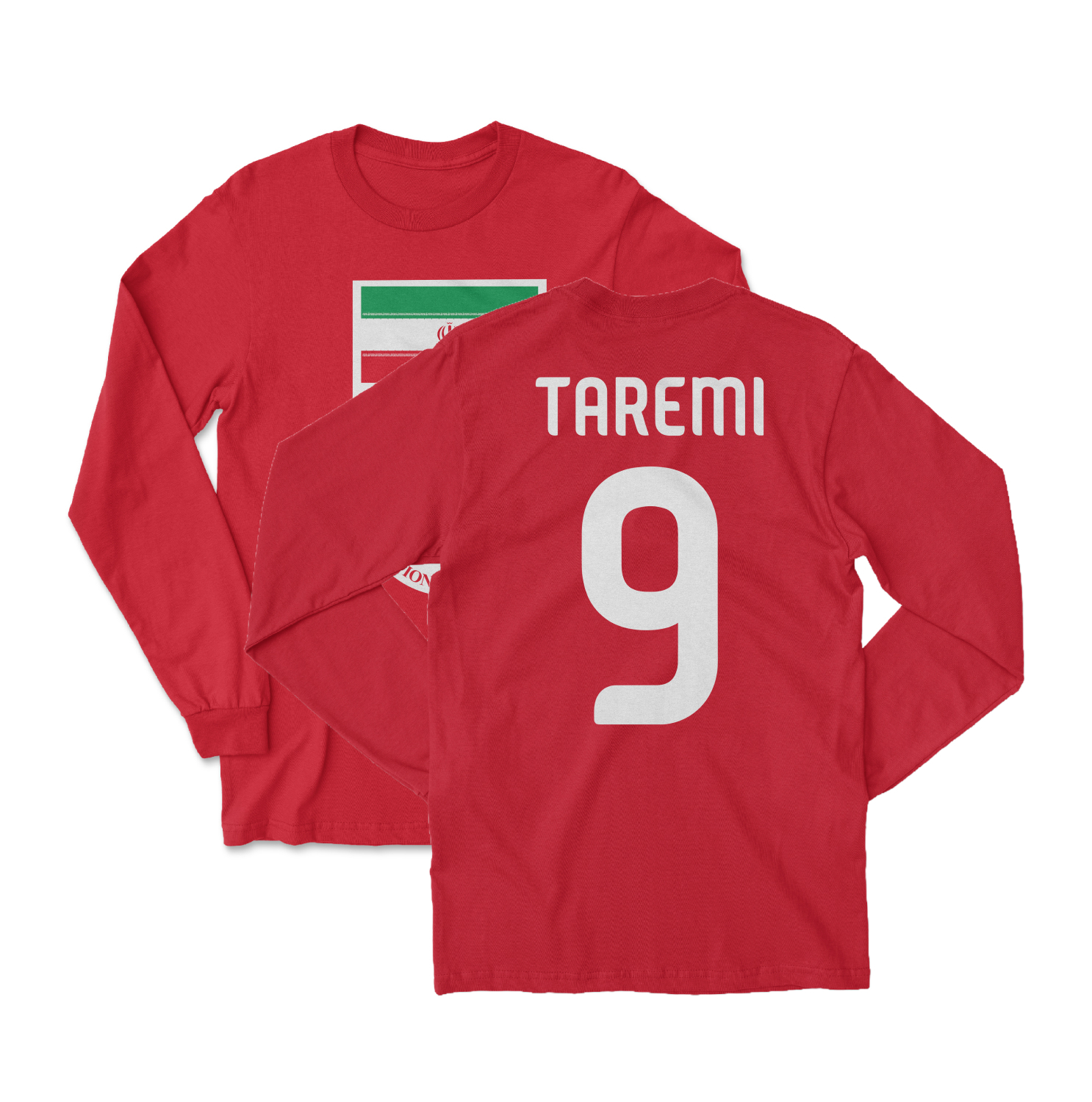 Iran 2026 Taremi 9 Tribute Two-Sided Long Sleeve T-Shirt