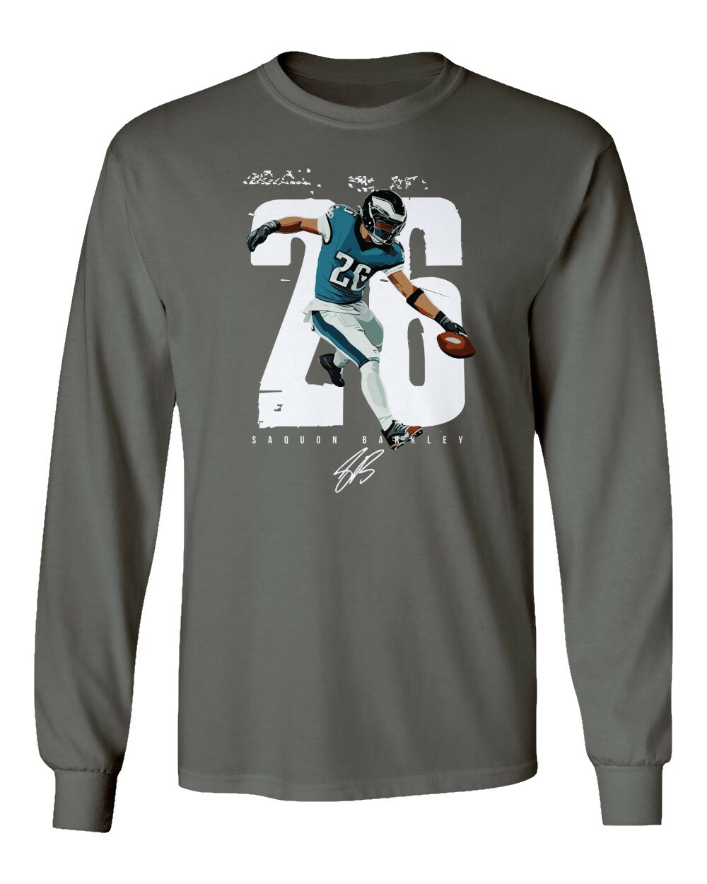 Saquon Barkley Philadelphia Running Football Player Long Sleeve Tshirt