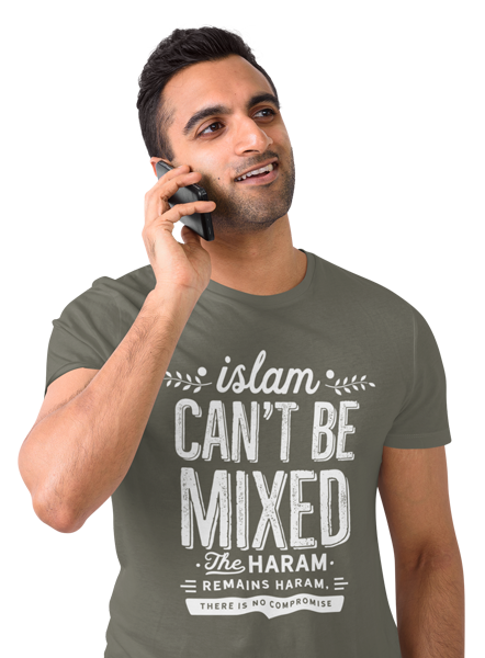 kaos Islam can't be mixed