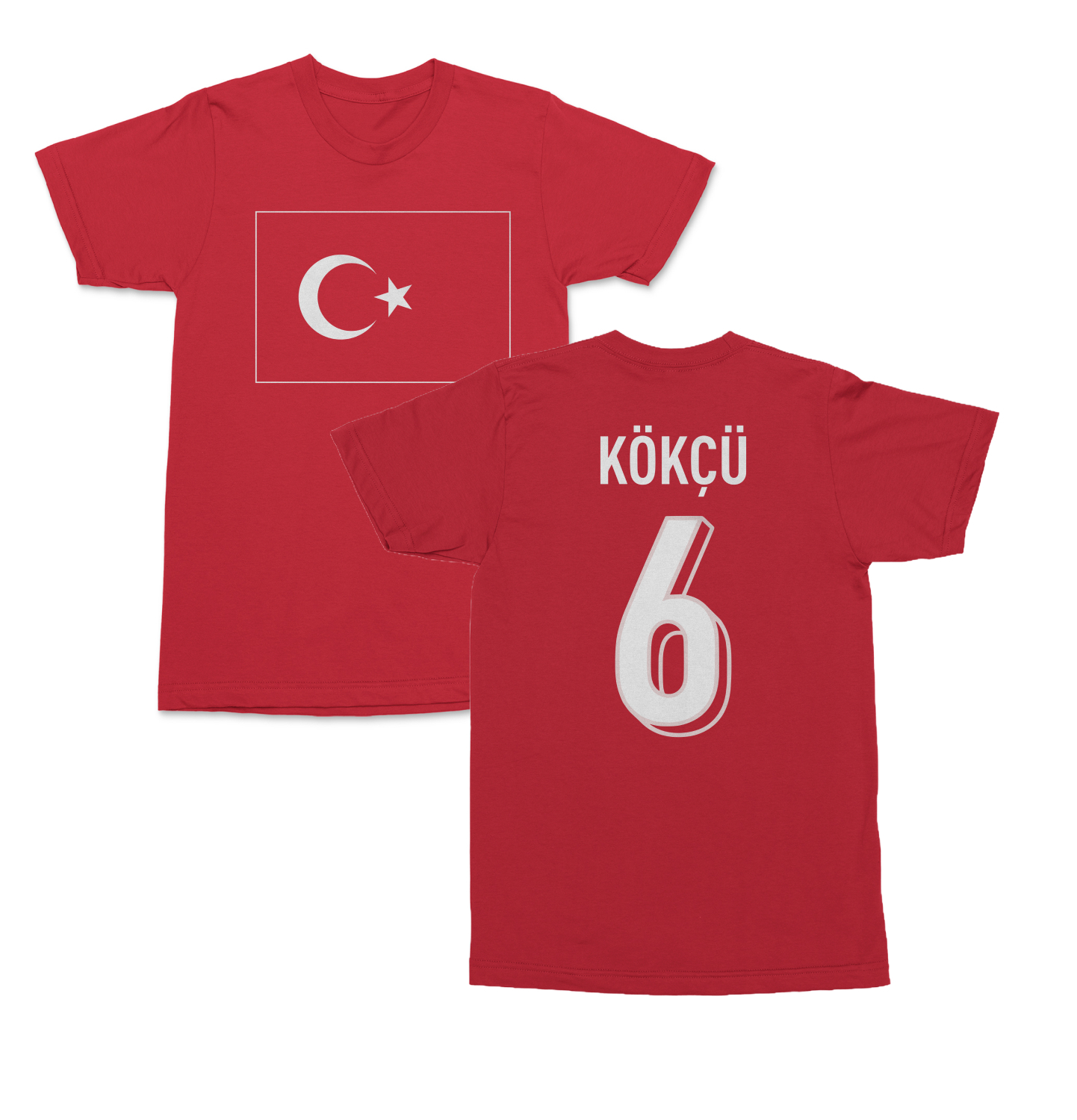 Turkiye Pride Kokcu 6 Two-Sided Jersey Style Unisex T-Shirt