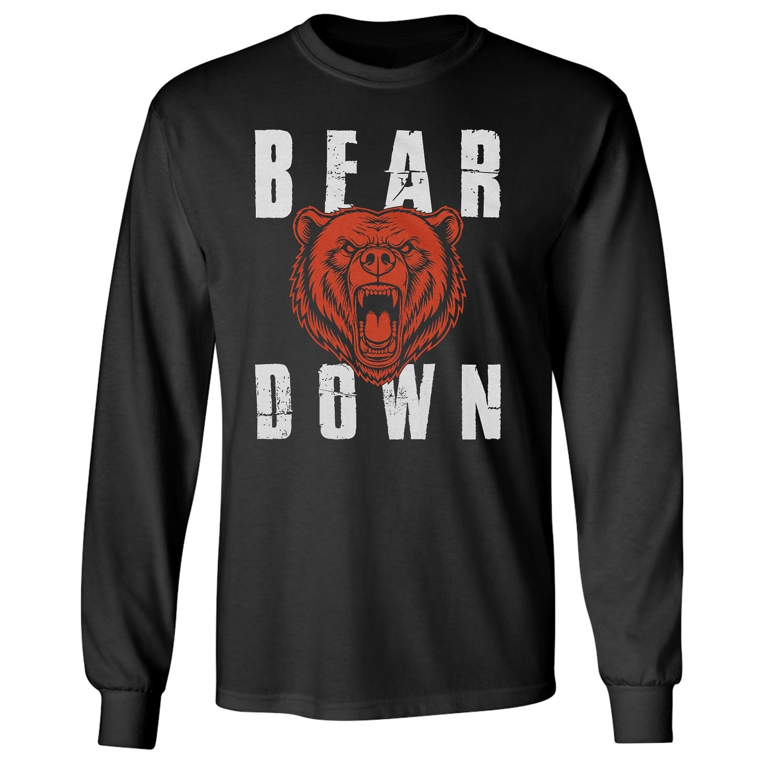 Bear Down Inspired Graphic – Chicago Fans Tribute Long Sleeve T-Shirt