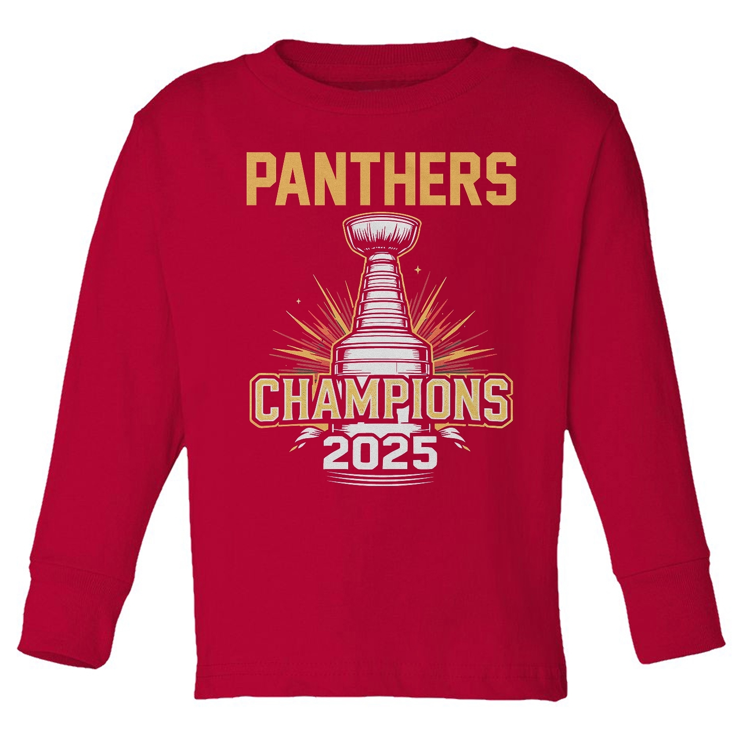 Hockey Champions 2025 Tribute Design - Florida Fans Toddler Long Sleeve TShirt - Picture 4 of 4