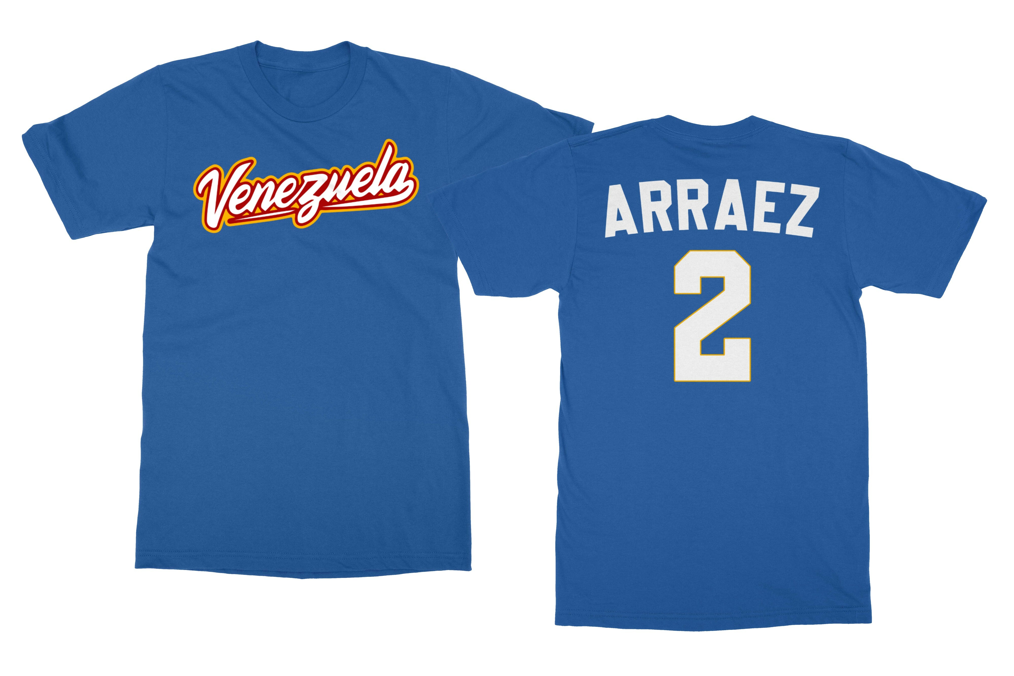 Venezuela 2 Arraez 2026 Baseball Champions Two-Sided Unisex T-Shirt