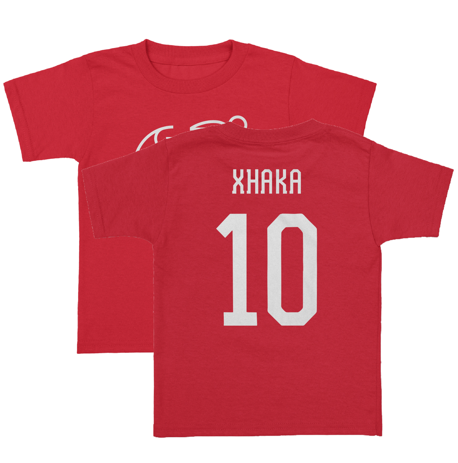 Switzerland 2026 Xhaka 10 Two-Sided Soccer Toddler T-Shirt