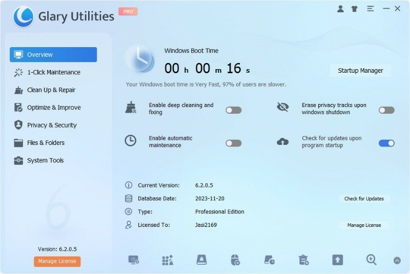 Glary Utilities 6.39.0.43 Repack & Portable by Elchupacabra – (21 MB) Glary Utilities 6.39.0.43 Repack & Portable by Elchupacabra – (21 MB)