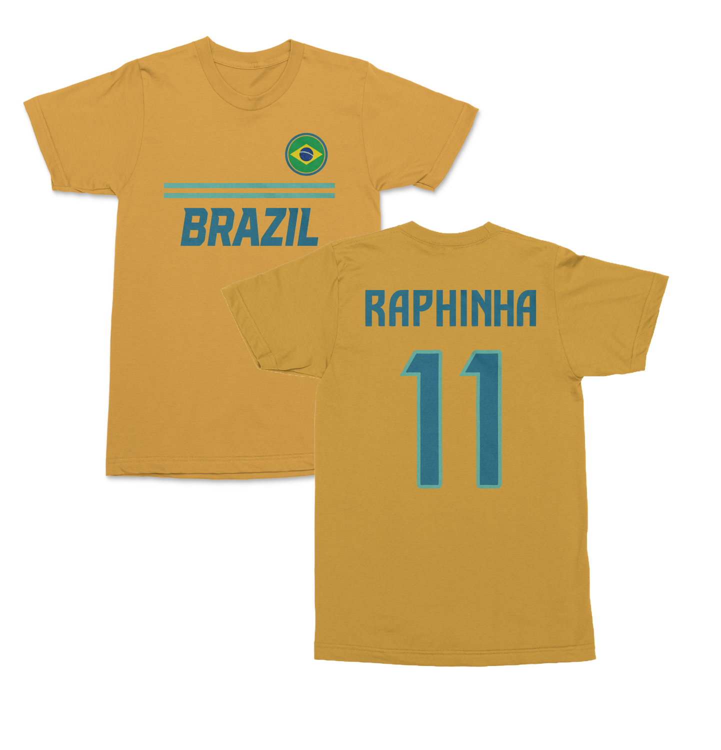 Brazil Soccer Fans Raphinha 11 Jersey Style Unisex T-Shirt