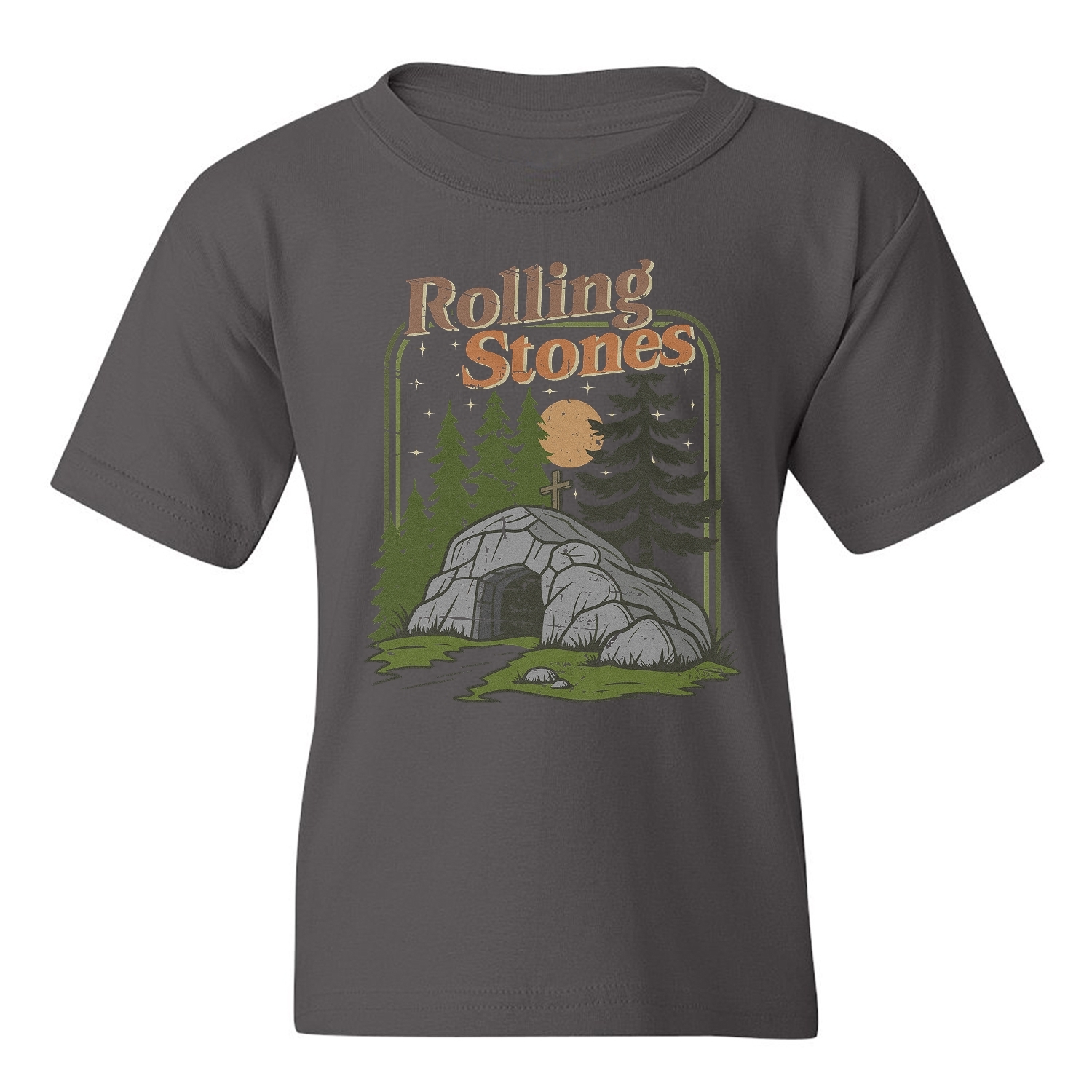 The Stone Was Rolled Away - He Is Alive Easter Youth Unisex T-shirt - Picture 6 of 13