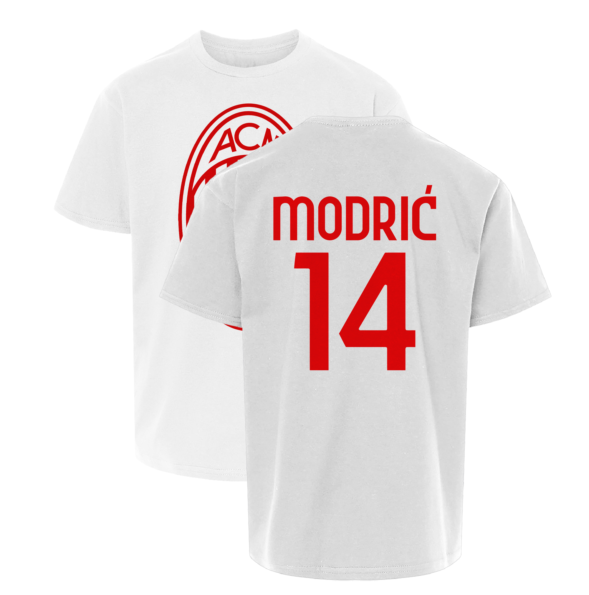 Modric #14 Legend - Milan Soccer Jersey Style Youth Unisex T-shirt - Picture 7 of 8