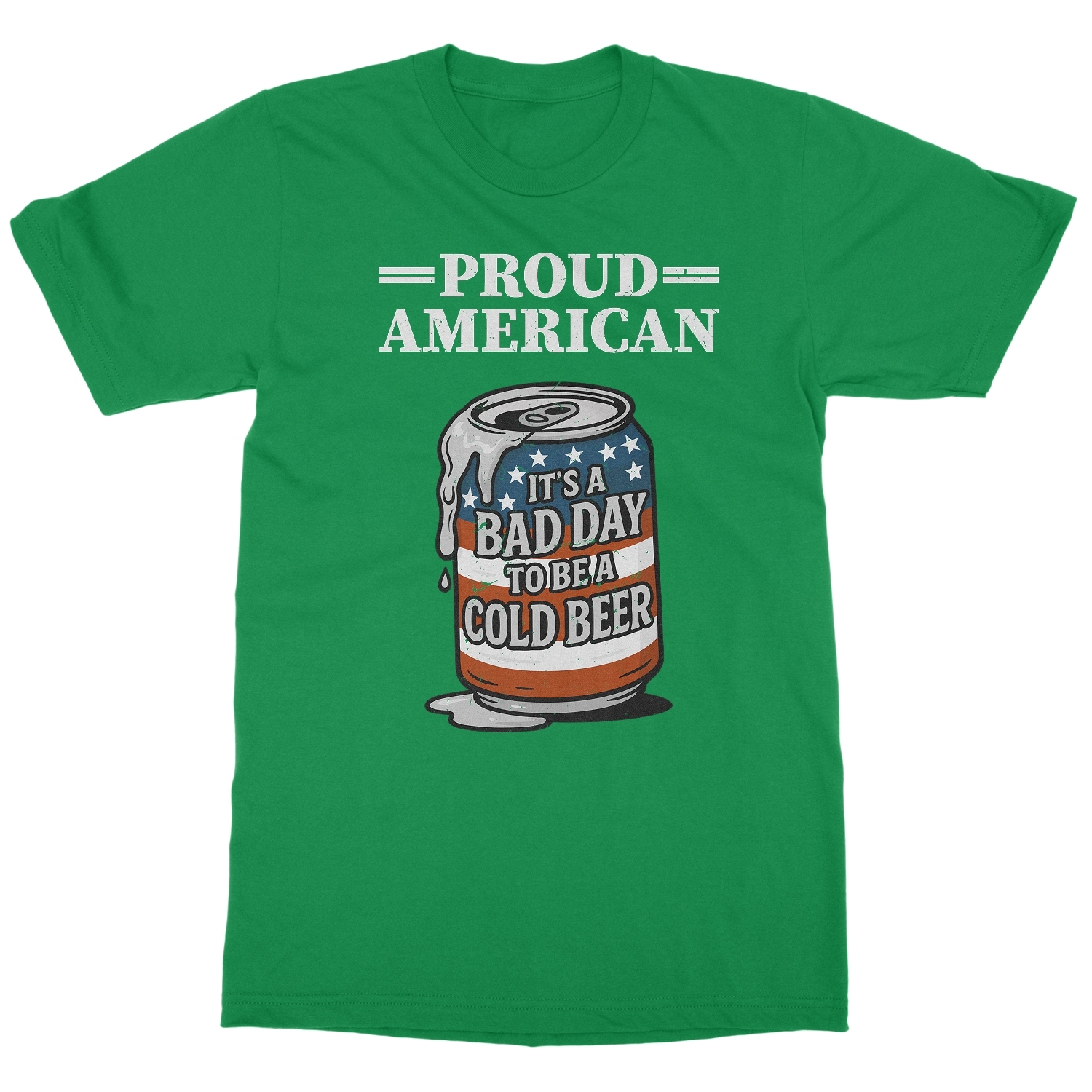Proud American Bad Day To Be A Beer - 4th of July Unisex T-Shirt - Picture 2 of 9