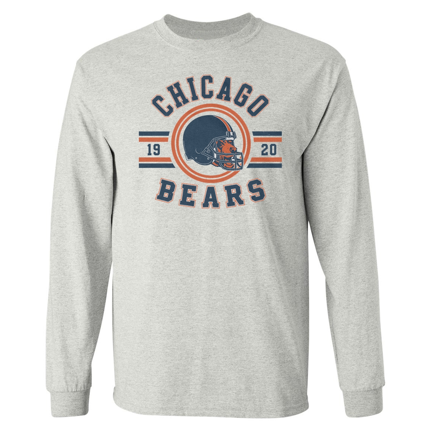 Chicago Fans Tribute – Mascot Wearing Helmet Long Sleeve Tshirt