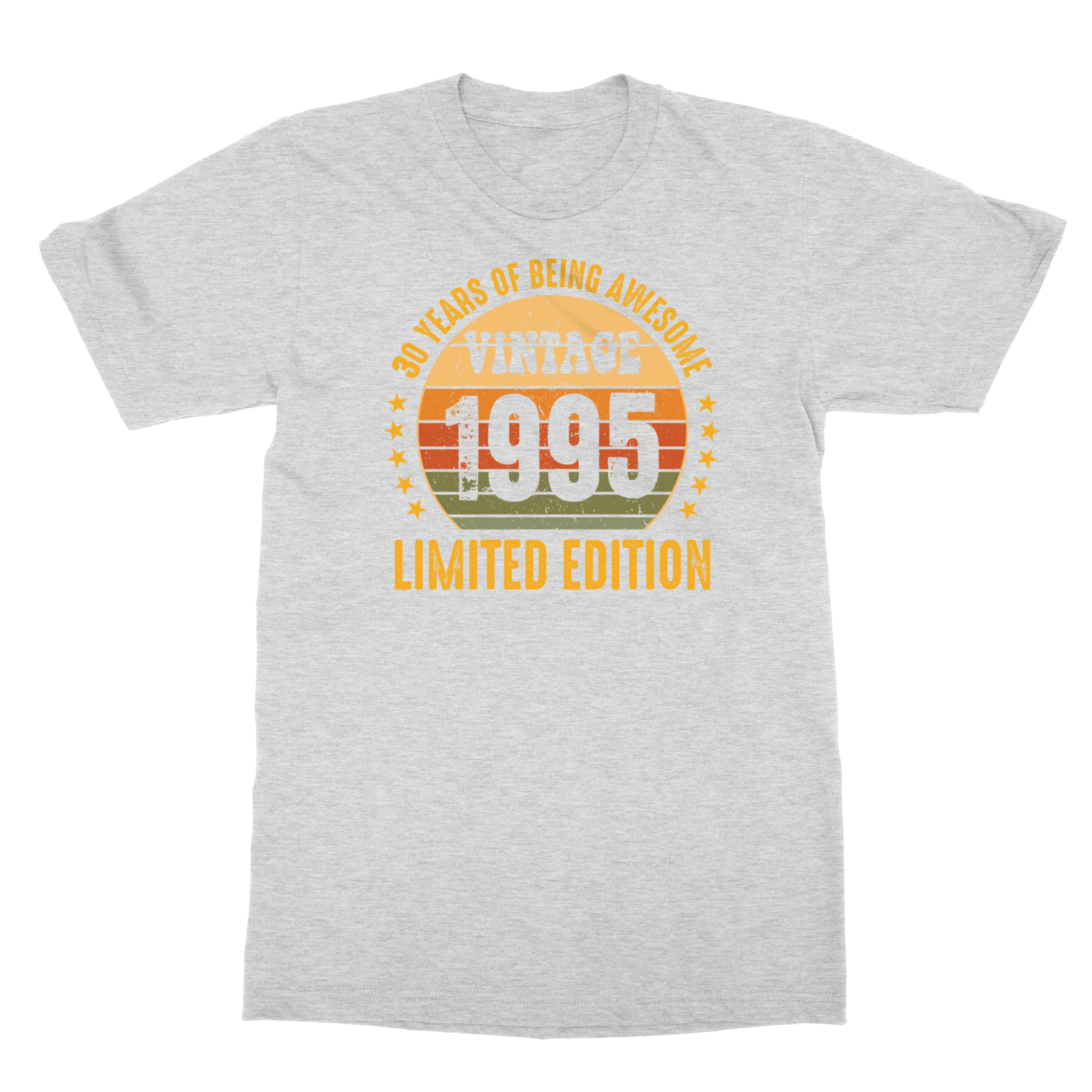 Vintage 1995 30th Birthday Tee – 30 Years Awesome Unisex T-Shirt