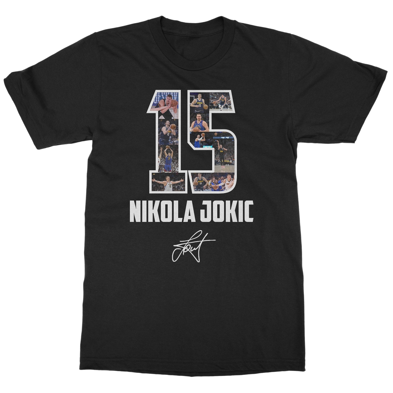 Collage 15 Nikola Jokic-Inspired Design – Denver Fans Unisex T-Shirt