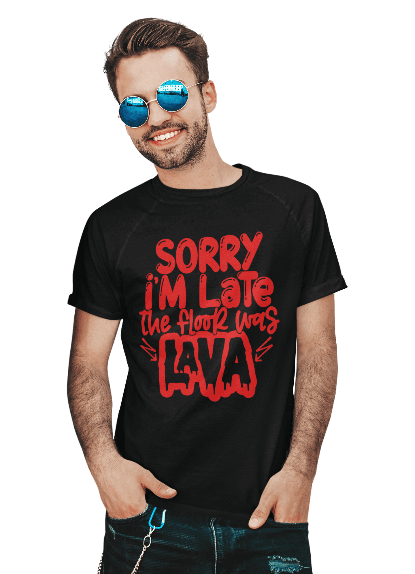 kaos sorry I'm late the floor was lava