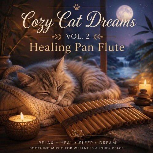  Cozy Cat Songs - Cozy Cat Dreams Vol. 2 Healing Pan Flute (2026) 