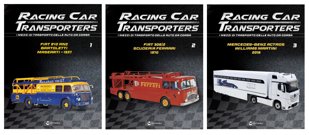 Грузовики и трейлеры команд Ф1 в масштабе