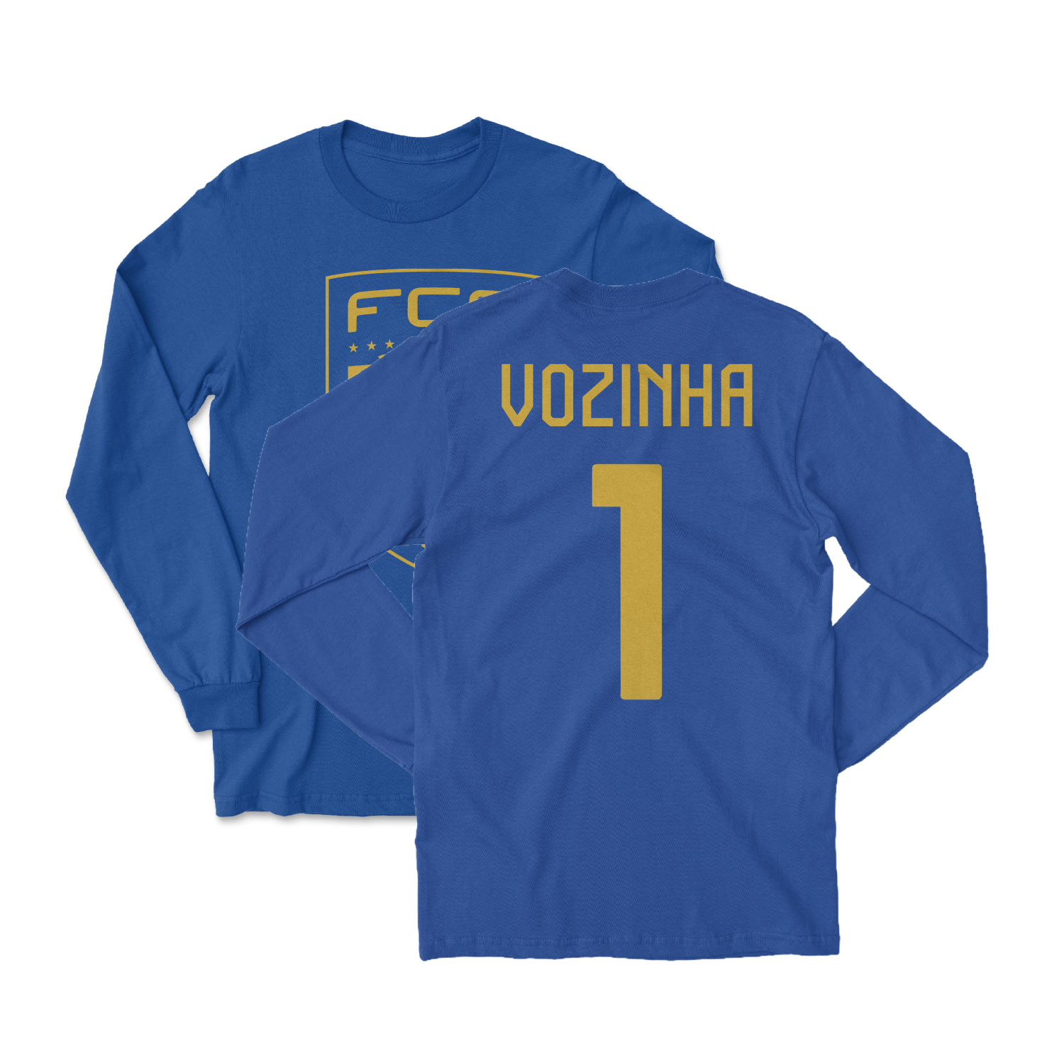 Cape Verde 2026 Soccer Vozinha 1 Jersey-Style Long Sleeve T-Shirt