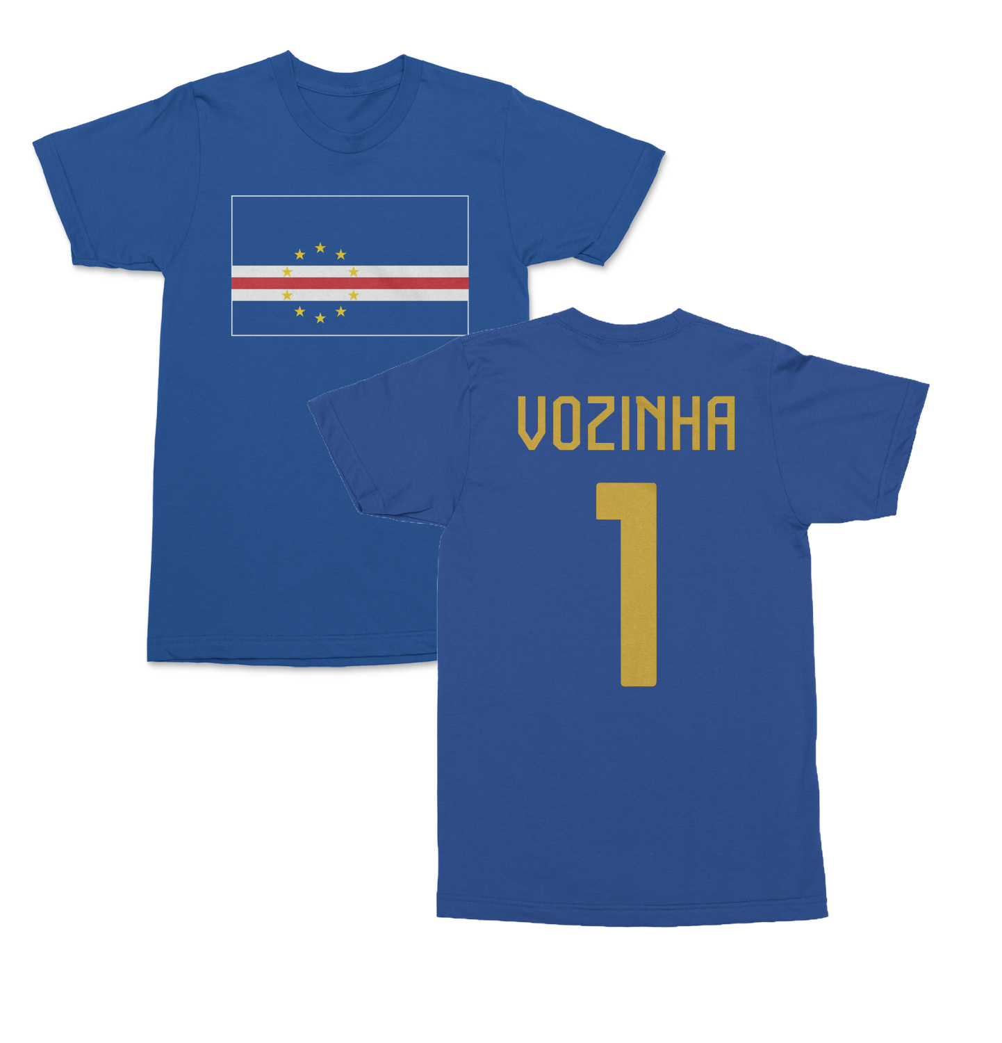 Cape Verde Pride Vozinha 1 Two-Sided Jersey Style Unisex T-Shirt