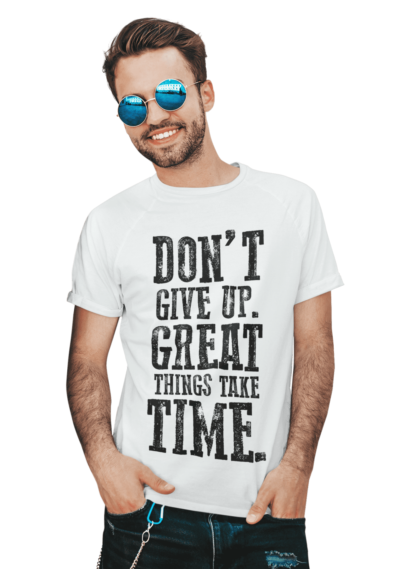 kaos do not give up great things take time