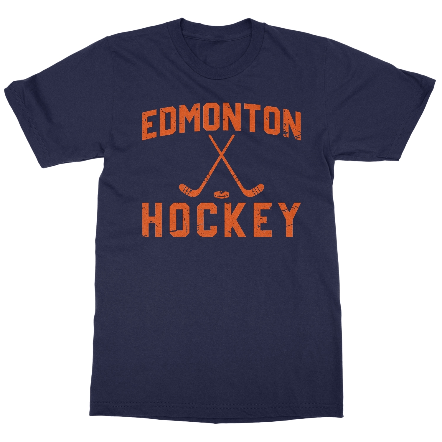 Vintage Edmonton Sports Design – Ice Hockey Tribute Unisex T-Shirt