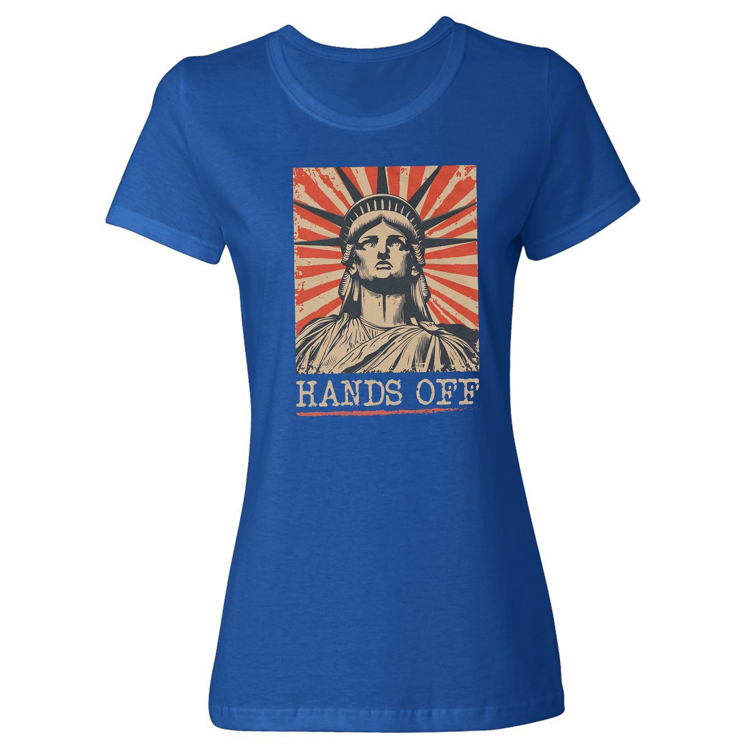 Hands Off Statue Of Liberty Design Anti 47 Protest Ladies Crewneck T hands-off-statue-of-liberty-design-anti-47-protest-ladies-crewneck-t