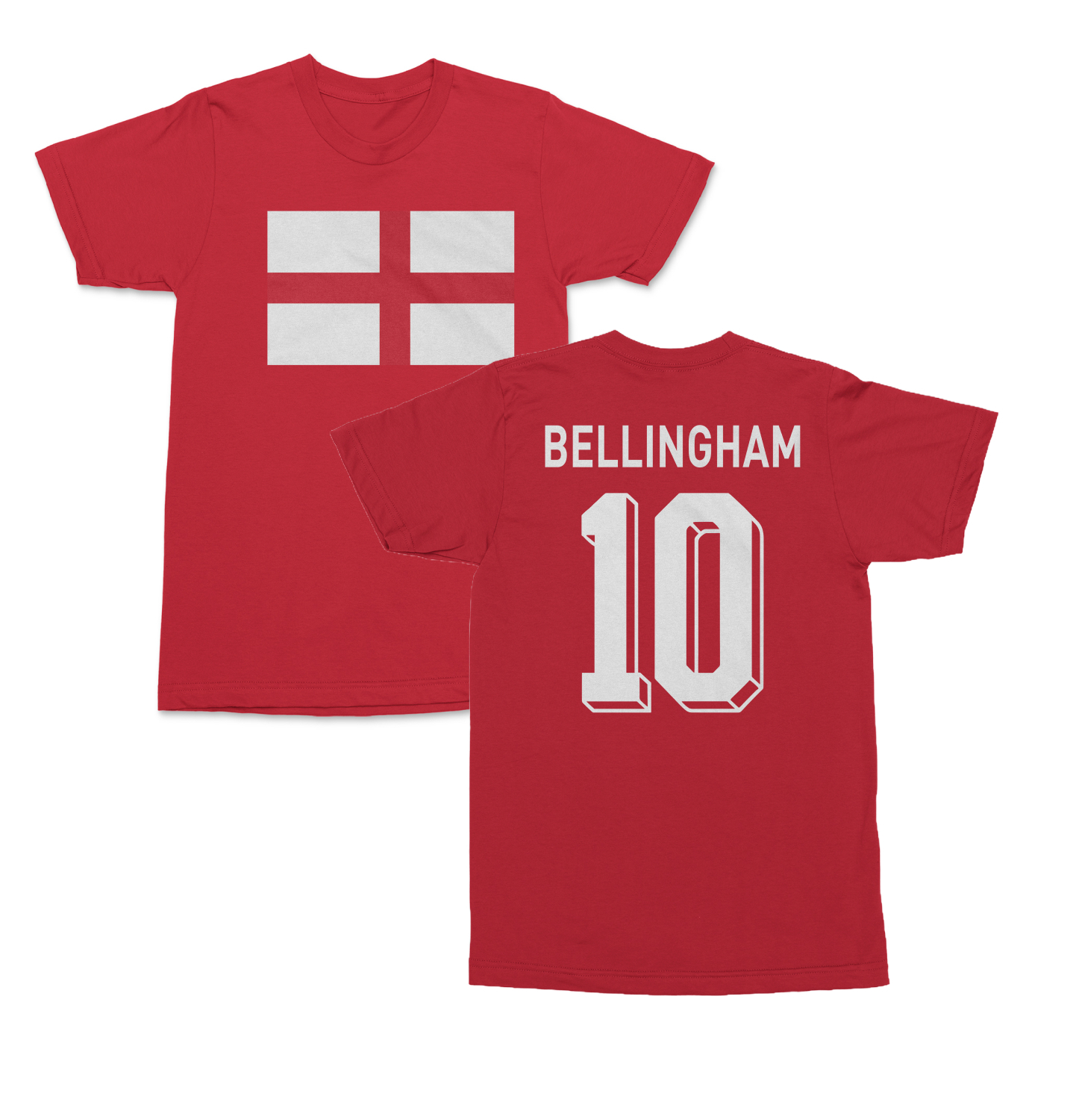 England Tribute 10 – Bellingham Inspired 2-Sided Unisex T-Shirt