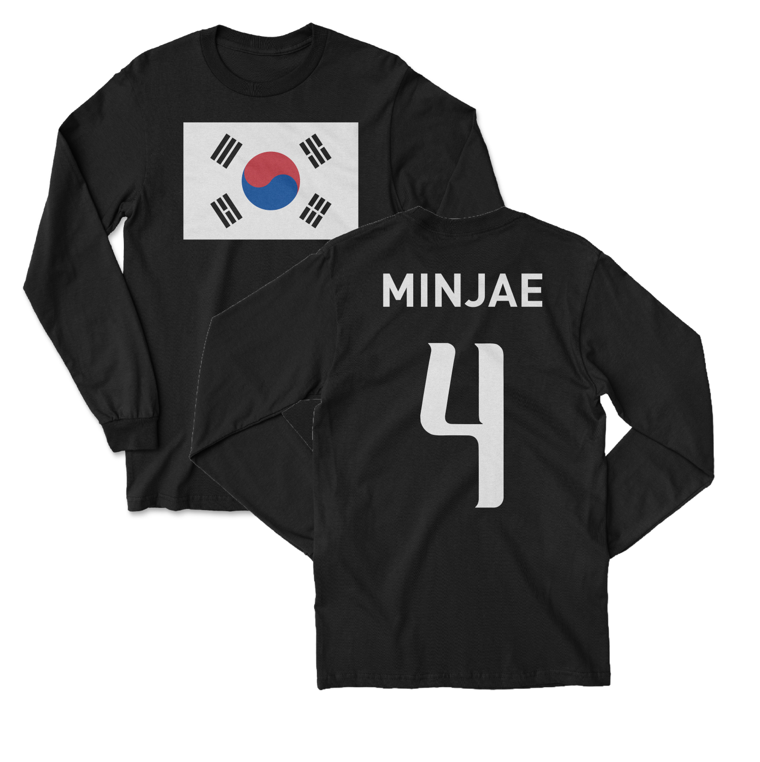 South Korea Pride Minjae 4 Two-Sided Tribute Long Sleeve T-Shirt