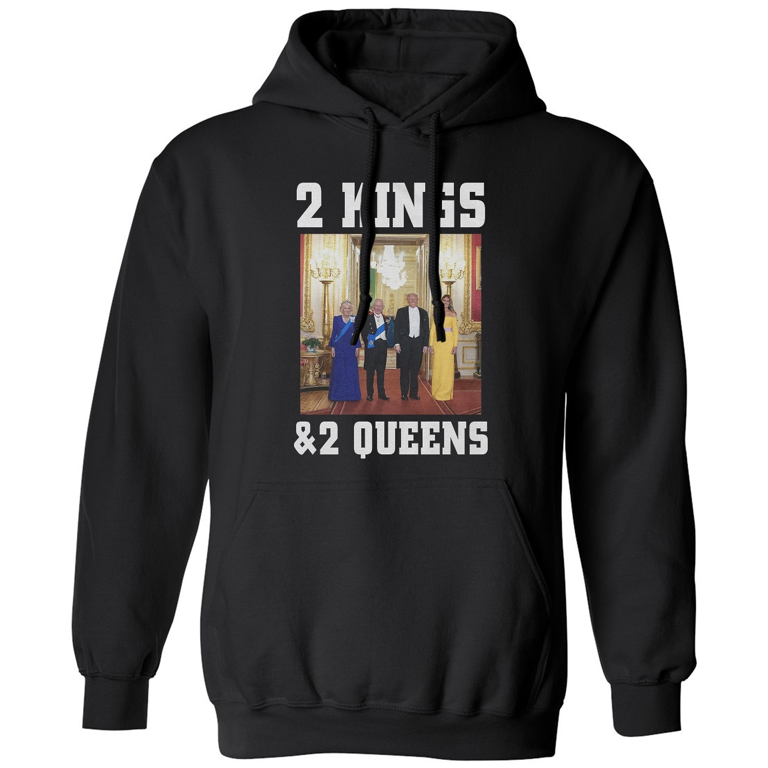 Two Kings and Two Queens – England Visit Tribute Unisex Hooded Sweatshirt