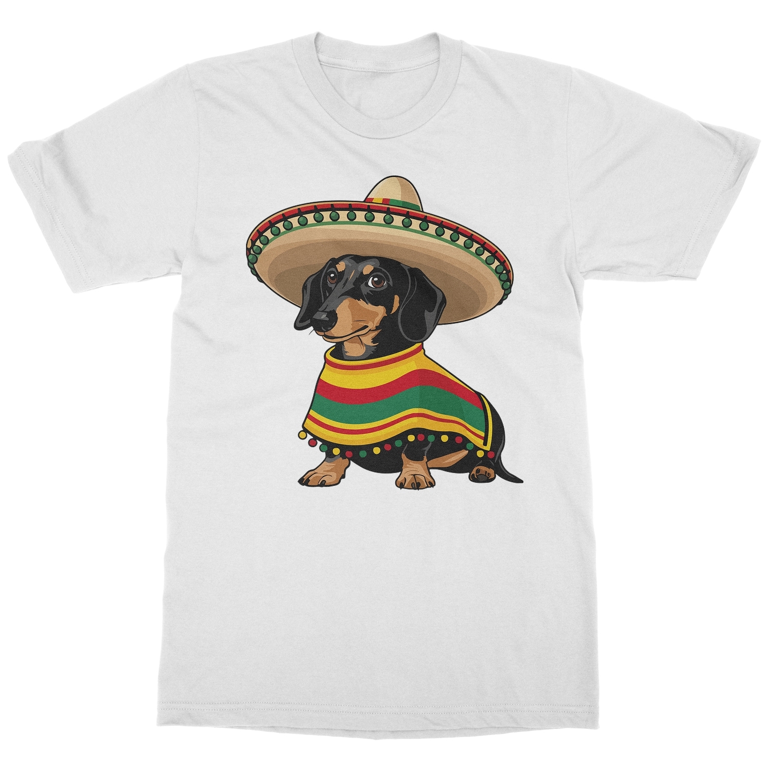 Cinco De Mayo Wiener Dog - Dachshund Fiesta Unisex T-Shirt - Picture 15 of 15