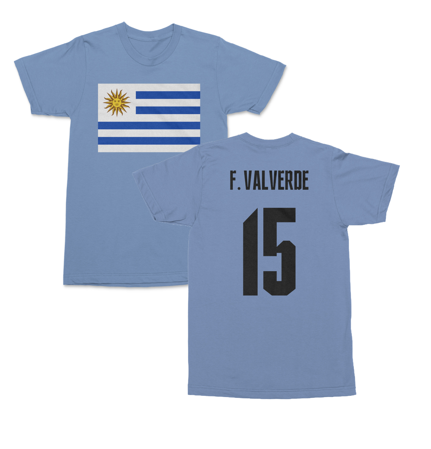 Uruguay Pride Valverde 15 Two-Sided Jersey Style Unisex T-Shirt