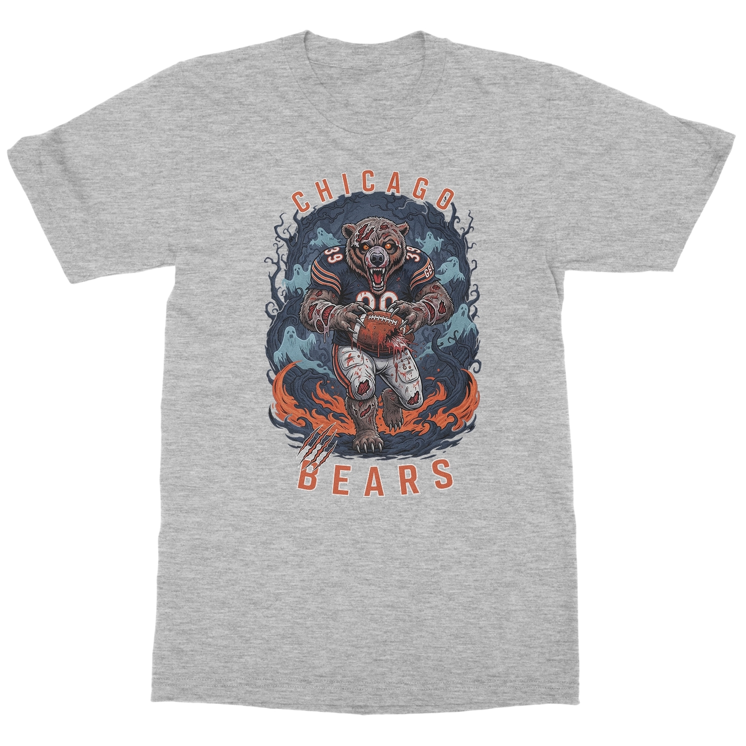 Chicago Horror Bear Design – Halloween Inspired Unisex T-Shirt