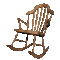 A gif of a small rocking chair