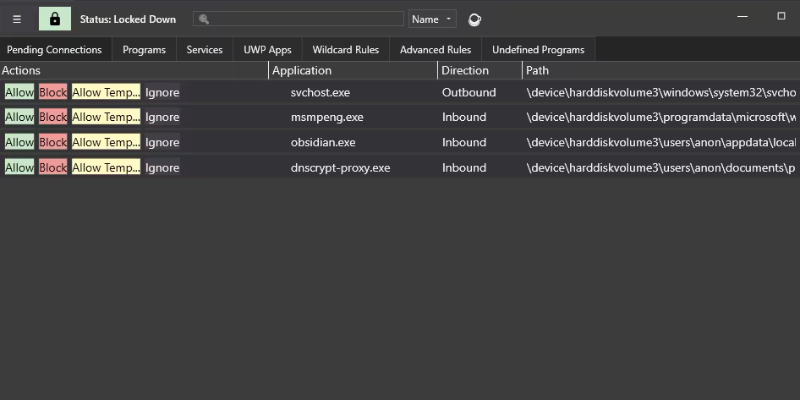Minimal Firewall 2.7.4