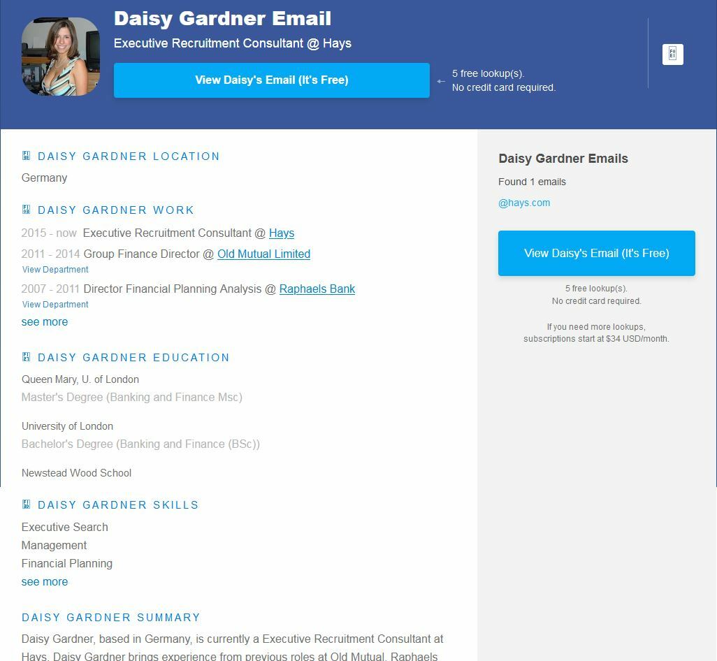 daisy gardner in answer #2316759