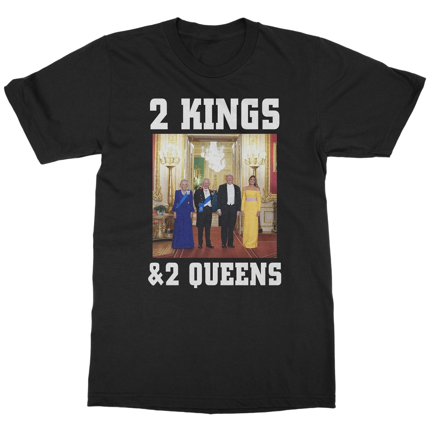 Two Kings and Two Queens – England Visit Tribute Unisex T-Shirt