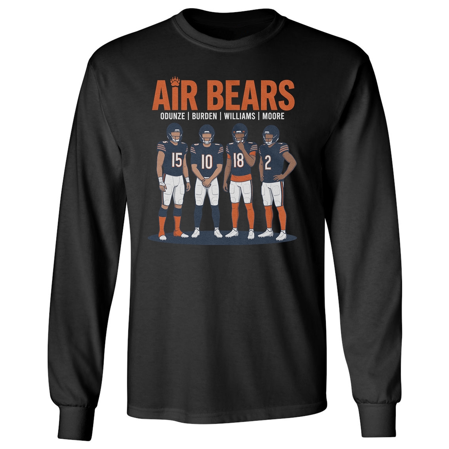 Air Bear-Inspired Graphic – Chicago Tribute Long Sleeve T-Shirt